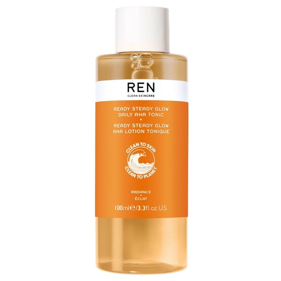 REN Clean Skincare Ready Steady Glow Daily AHA Tonic 3.3oz - Picture 1 of 6
